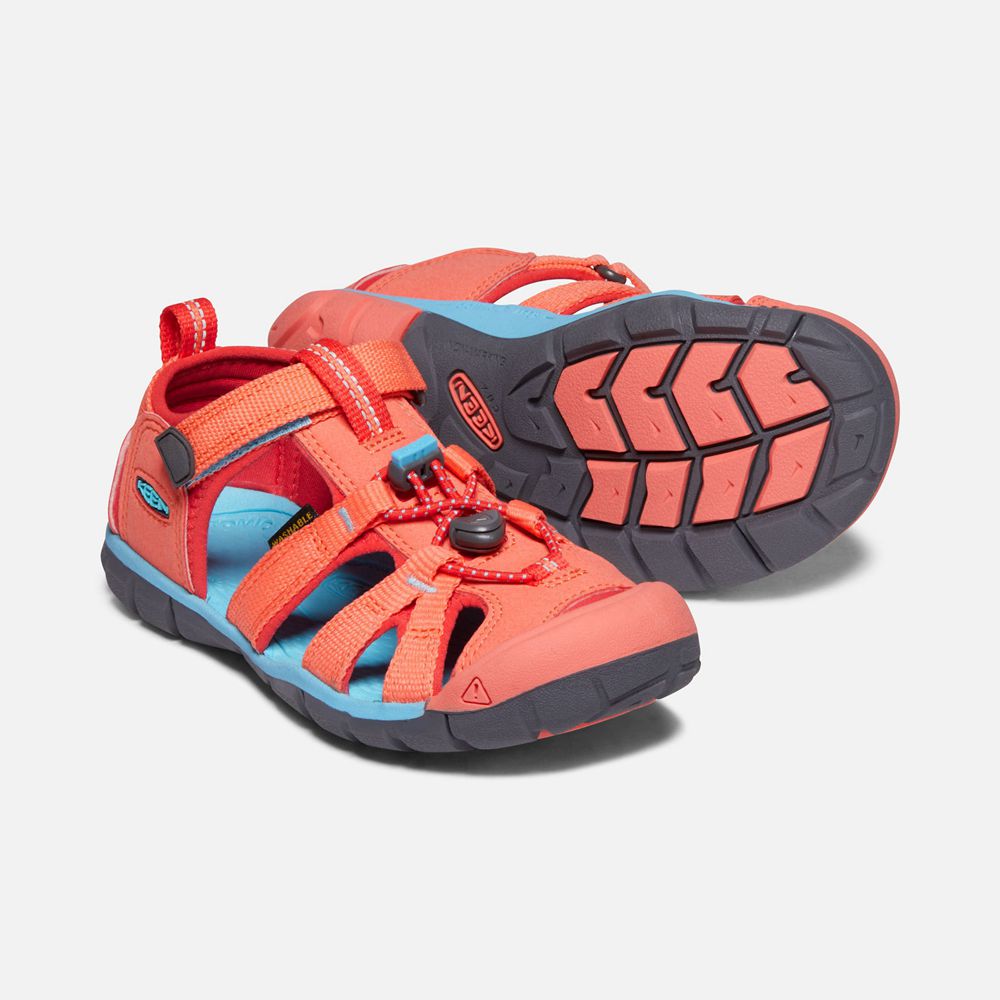 Sandales Keen Enfant Corail/Rouge | Seacamp Ii Cnx | IATQR-7408